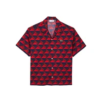 Geo-Print Poplin Shirt