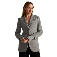 The City Blazer With Rib-Knit Cuffs