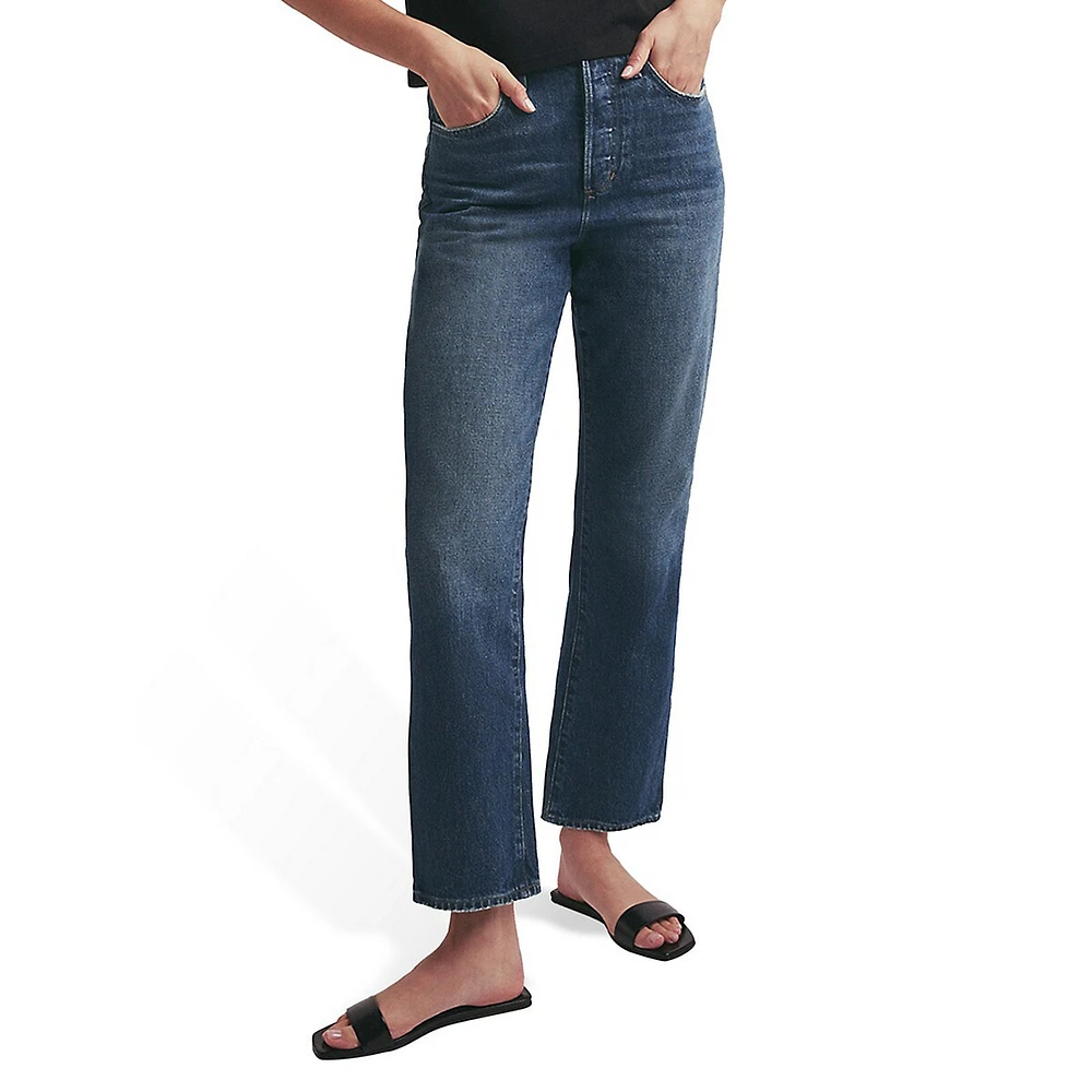 The Otto High-Ride Boyfriend Ankle Jeans