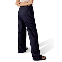 The Favorite Pleated Pinstriped Pant