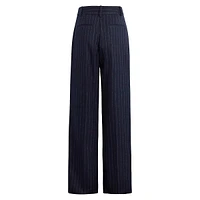 The Favorite Pleated Pinstriped Pant