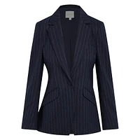 The Favorite Pinstriped Blazer