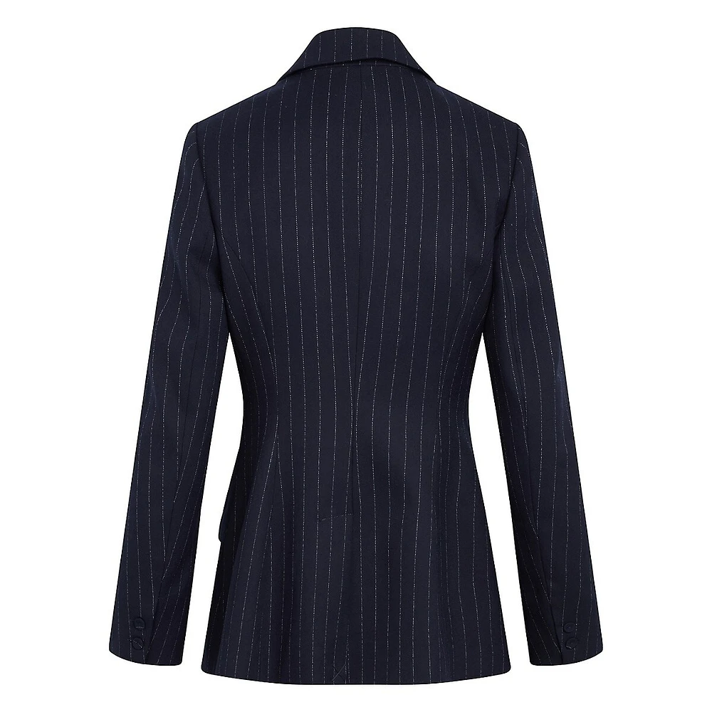 The Favorite Pinstriped Blazer