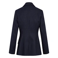 The Favorite Pinstriped Blazer