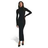 The Millie Ribbed Turtleneck Sweater Dress