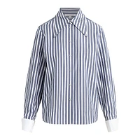 The Cuffed Statement Striped Shirt