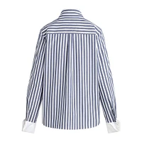 The Cuffed Statement Striped Shirt