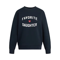 The Favorite Daughter Heart Sweatshirt