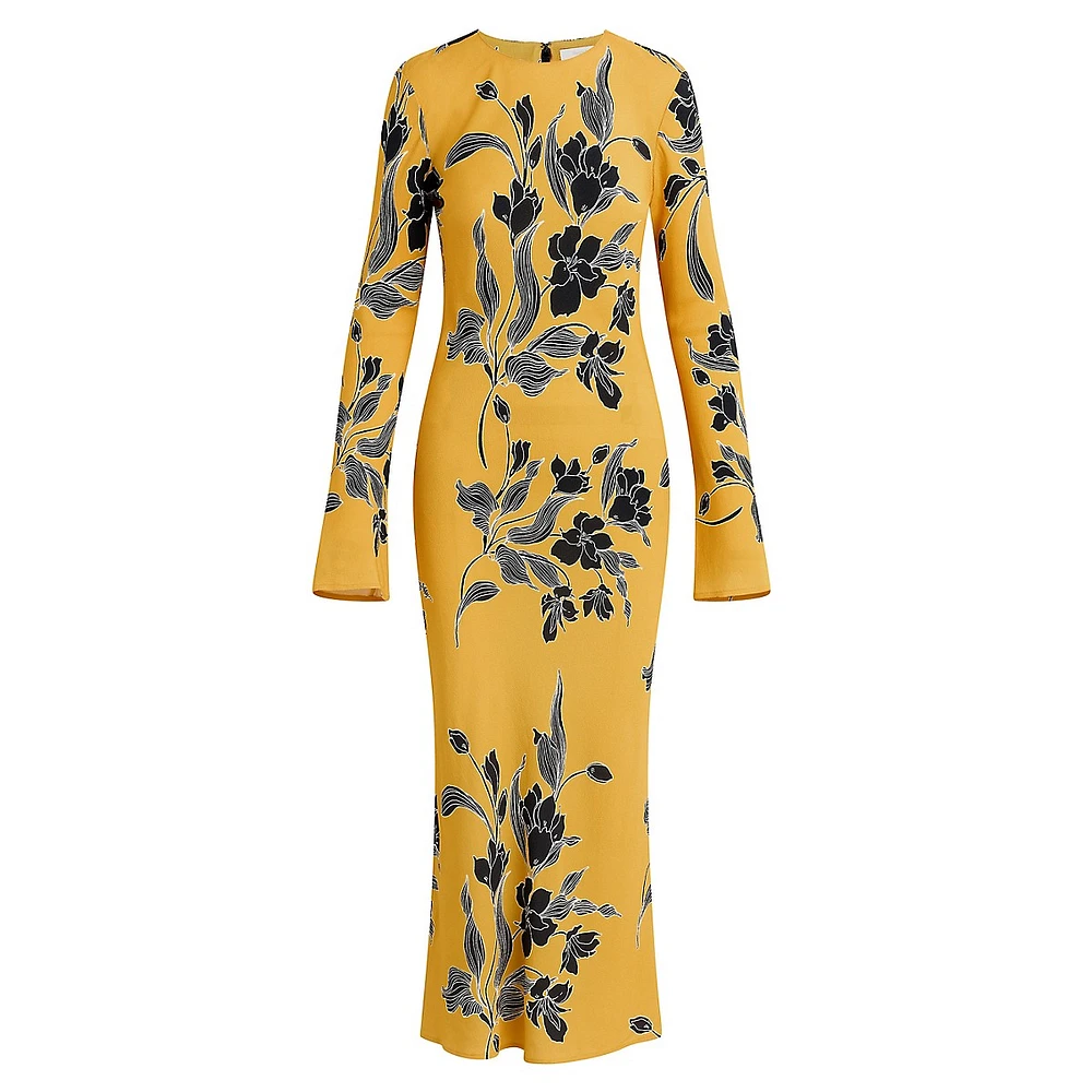 The Truly Madly Floral-Print Column Dress