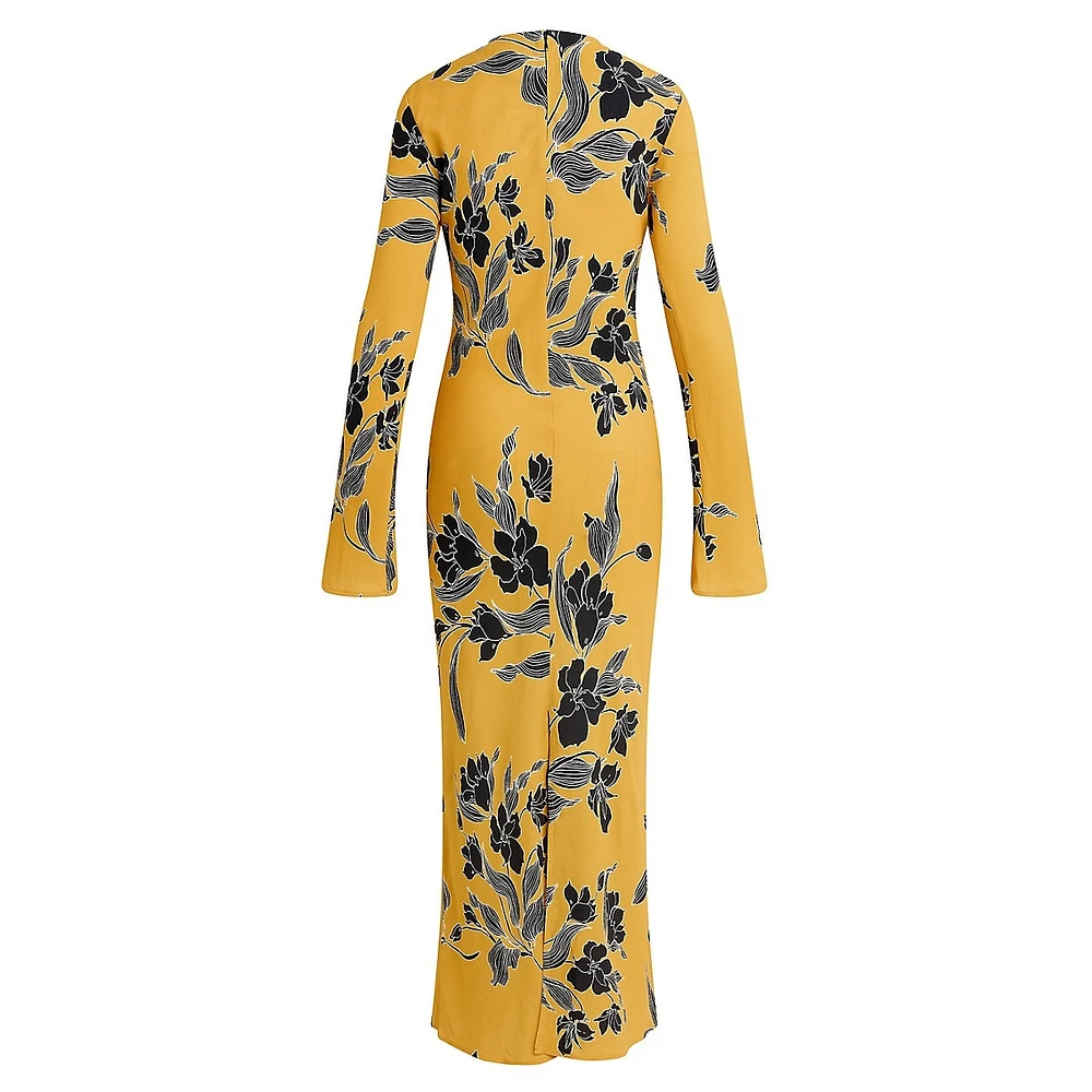 The Truly Madly Floral-Print Column Dress