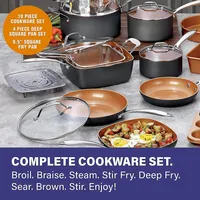 Pro Hard Anodized 20 Piece Cookware Set