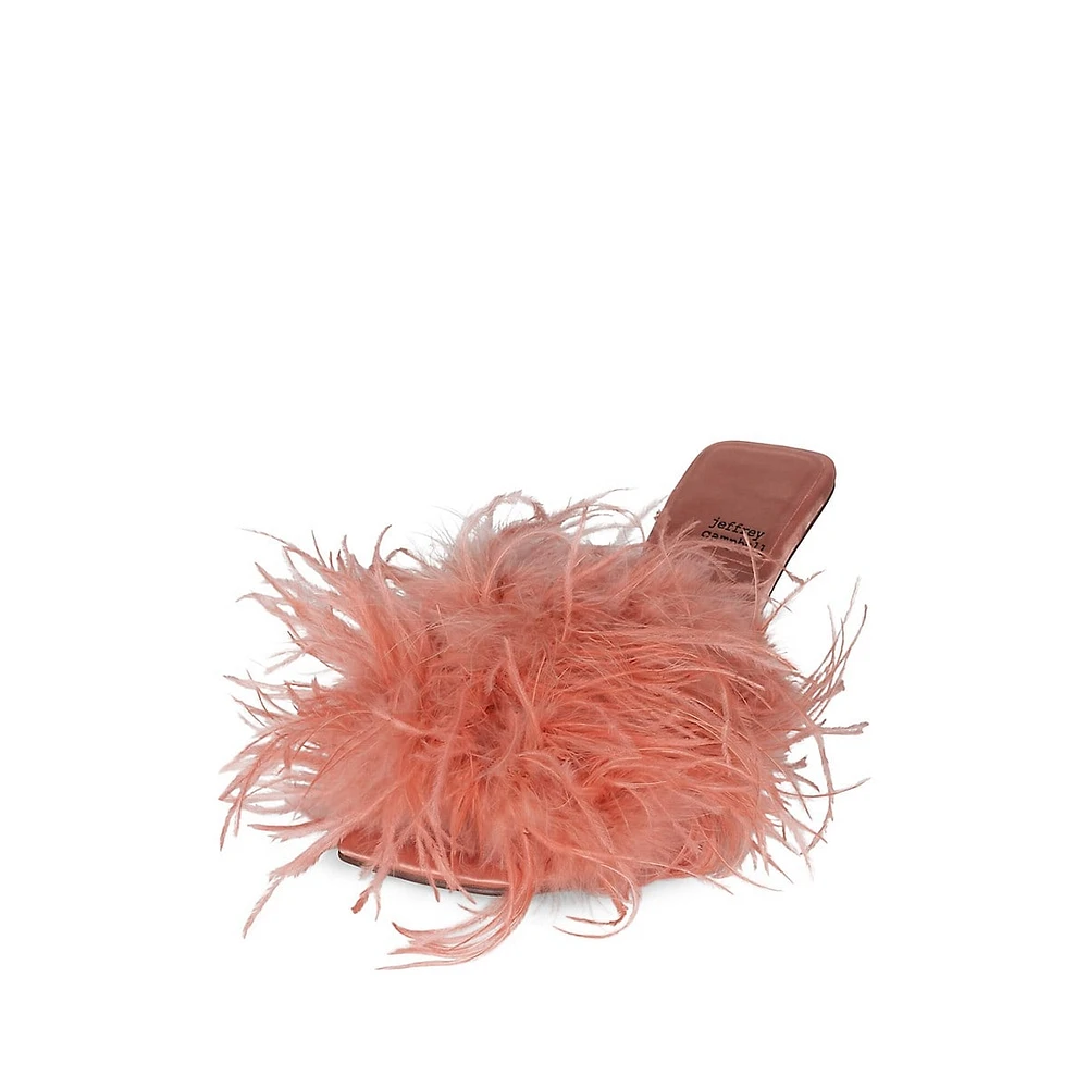 Chauffeur Feather Stilleto Sandals