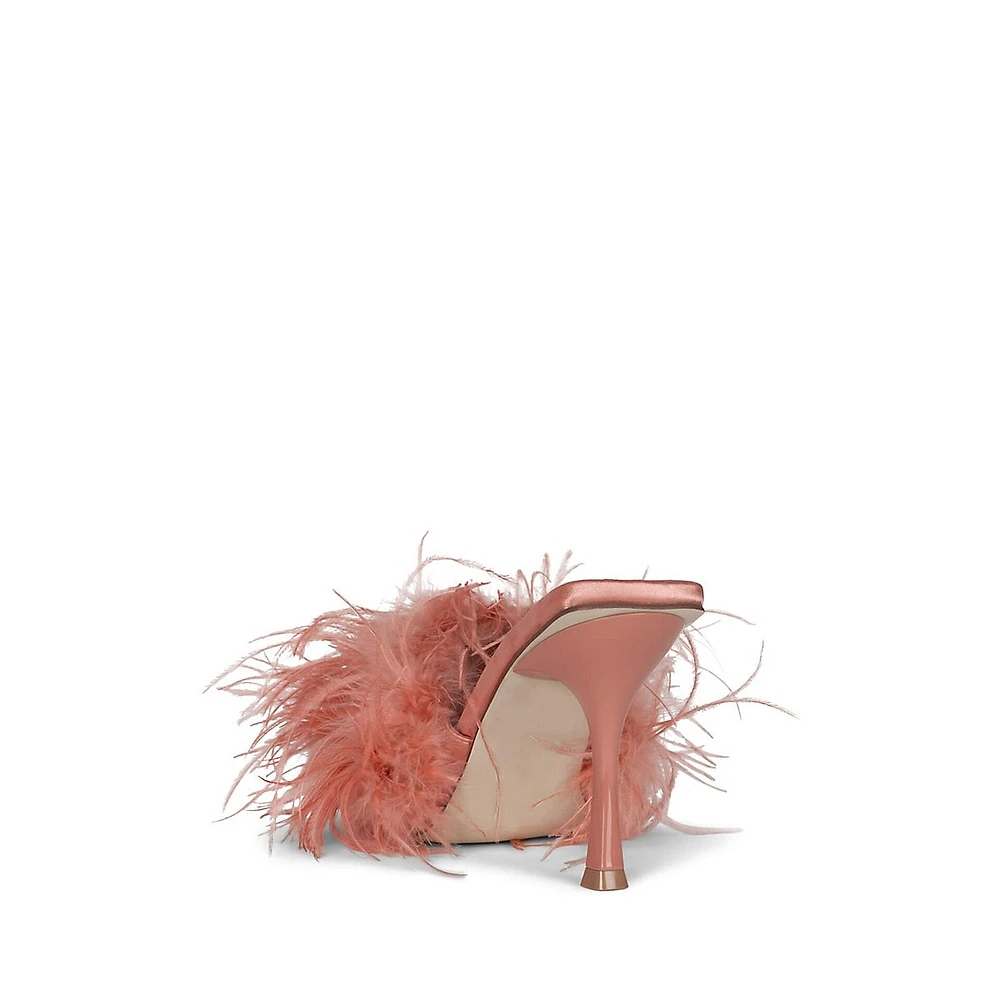 Chauffeur Feather Stilleto Sandals