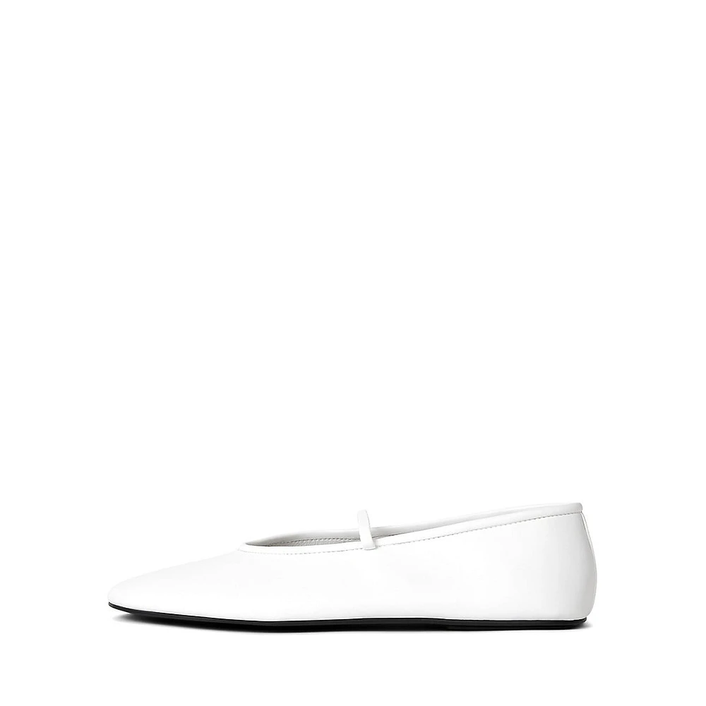 Dancerina Cheetah-Print Leather Mary-Jane Ballet Flats