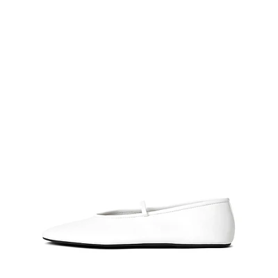 Dancerina Cheetah-Print Leather Mary-Jane Ballet Flats