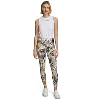 Printed High-Waist Cropped Tights