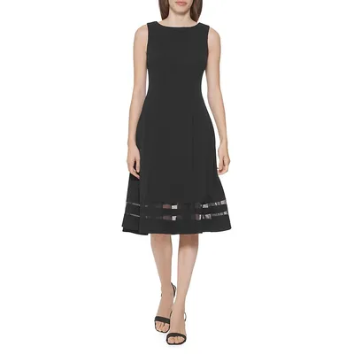 Calvin Klein Bell-Sleeve Sheath Dress - Black 8