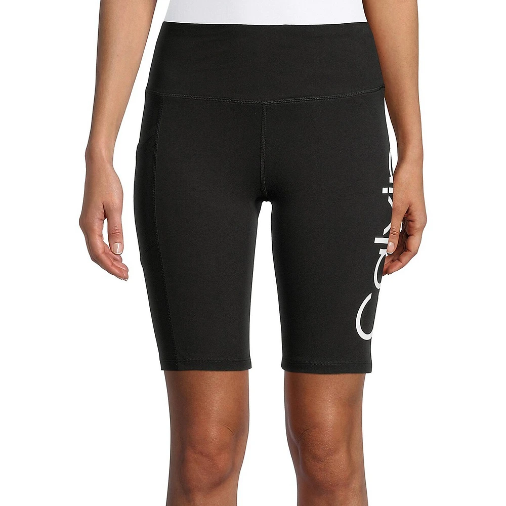 Logo High-Waist Bike Shorts