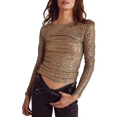 Gold Rush Sequin Top
