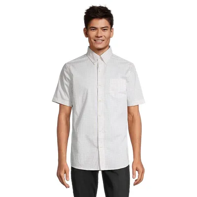 Short-Sleeve Easy-Care Woven Shirt