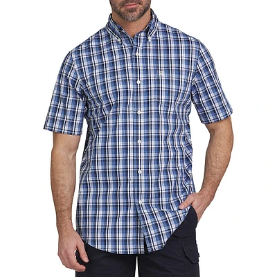 Stretch EZCare Short-Sleeve Print Shirt