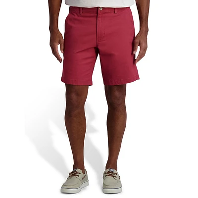 Flat-Front Stretch-Twill Shorts