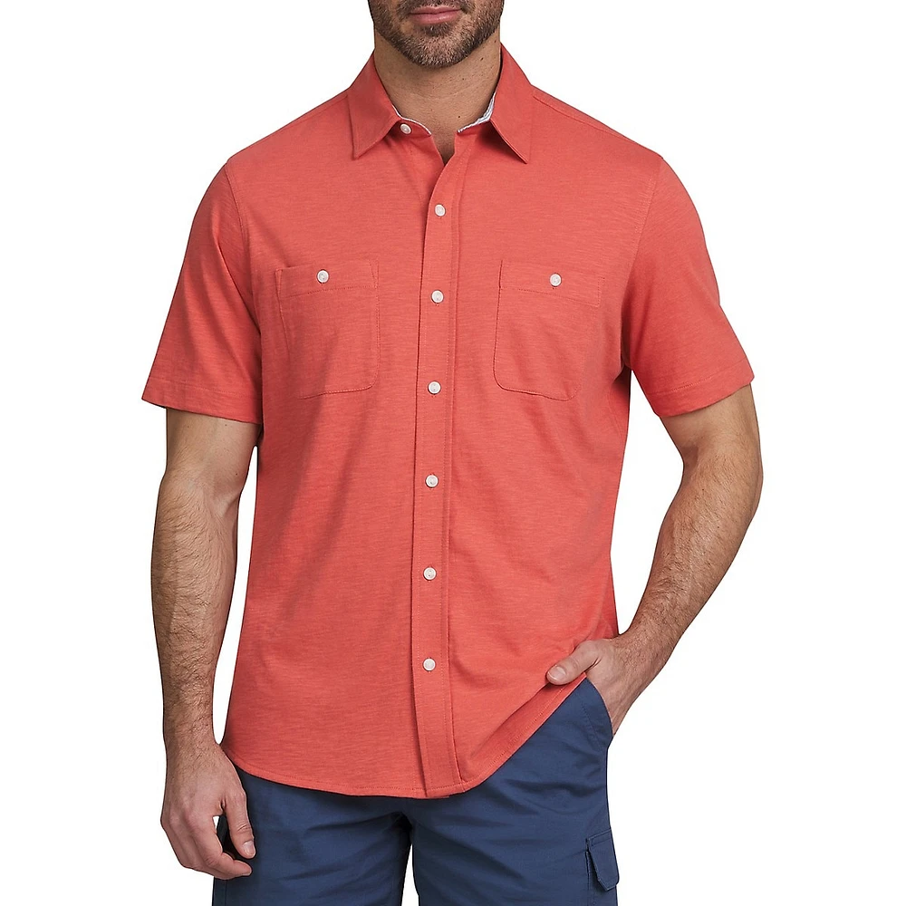 Slubbed Short-Sleeve Shirt