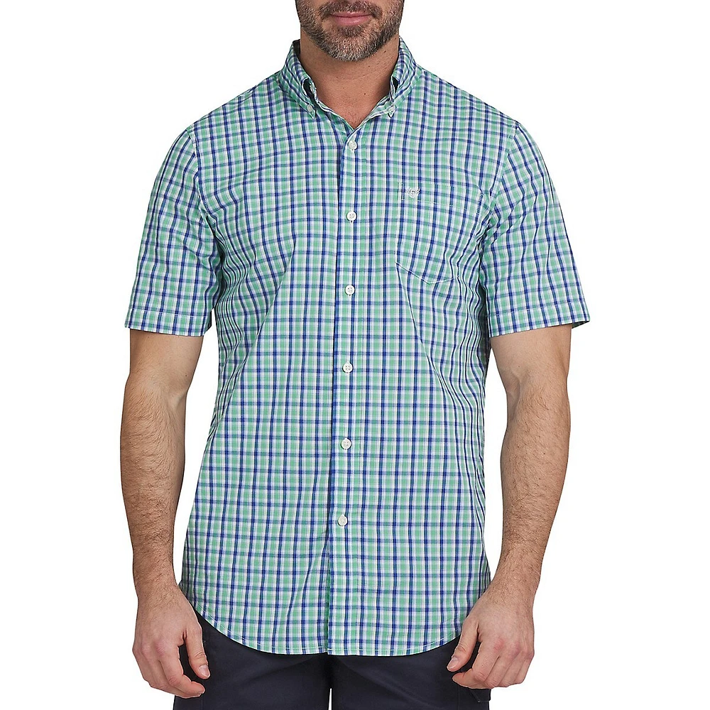 Stretch EZCare Short-Sleeve Print Shirt