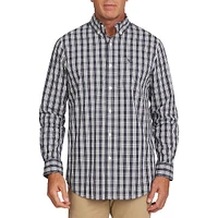 Check Stretch-Woven Button-Down Shirt