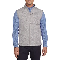 Front-Zip Knit Vest