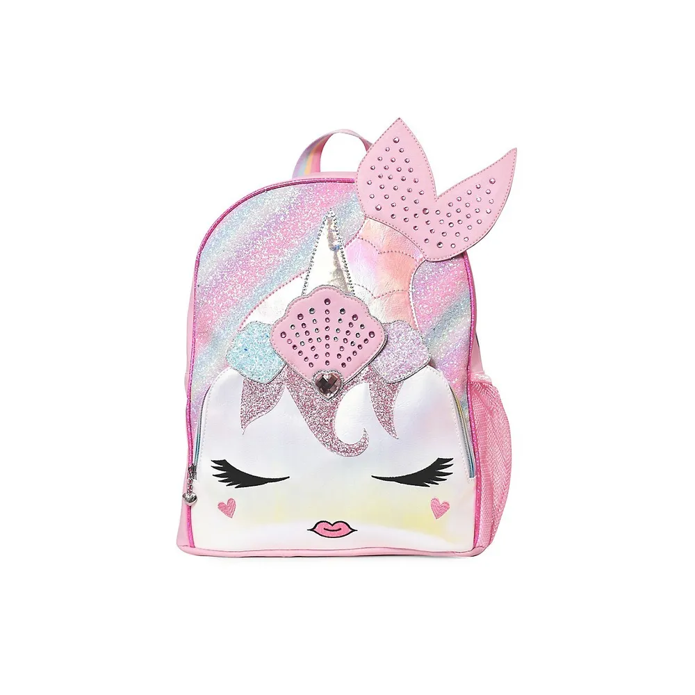 Kid's Gisel Glitter Shell Crown Large Backpack