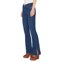 Le Mini Boot Outseam-Slit Bootcut Jeans