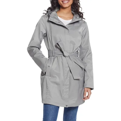 Belted Hooded Trench Coat