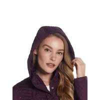 Hooded Multi-Quilt Jacket