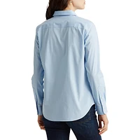 No-Iron Stretch-Cotton Button-Down Shirt