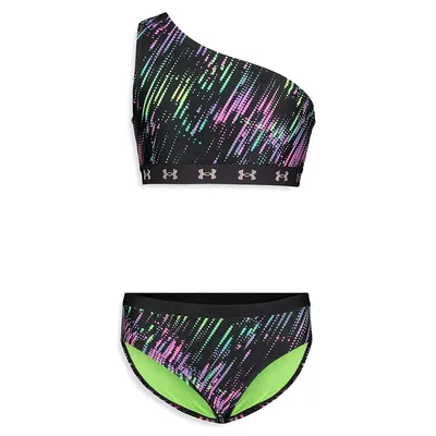 Girl's 2-Piece Momentum Bikini Top & Bottoms Set