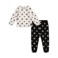 Ensemble haut et pantalon à imprimé pour bébé fille, deux pièces