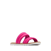 Ella II Puff Leather Slide Sandals