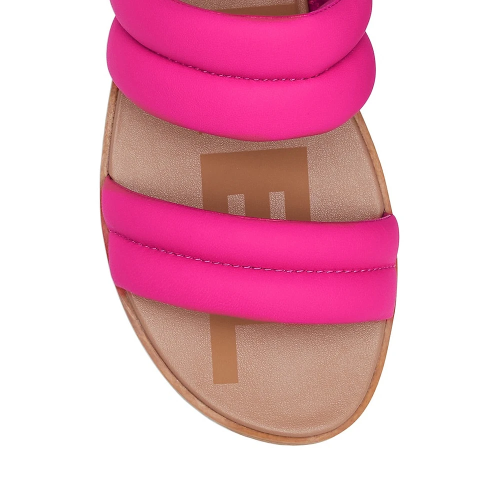 Ella II Puff Leather Slide Sandals