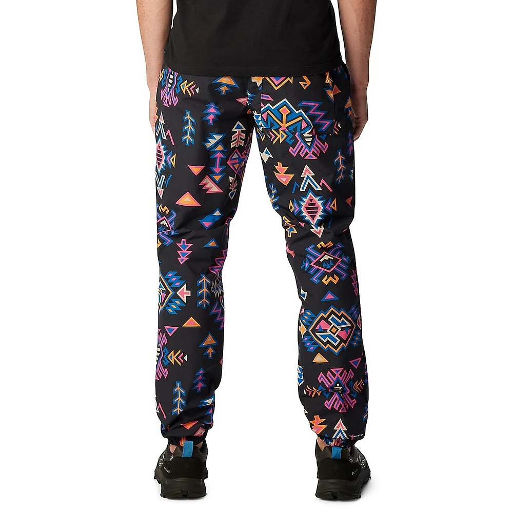 Pantalon en nylon imprimé à doublure jersey Wintertrainer