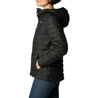 Westridge Hooded Duck Down Chevron-Quilted Jacket