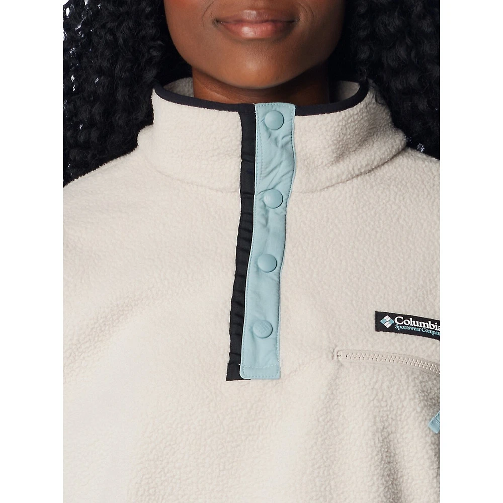 Women's Helvetia™ Cropped Half Snap Fleece Pullover