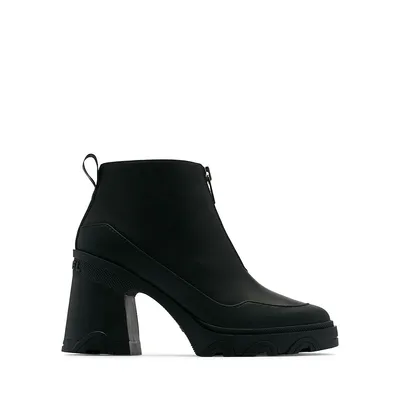 Brex Front-Zip Waterproof Leather Ankle Boots