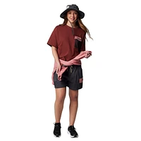 Painted Peak Mesh-Pocket Cropped T-Shirt