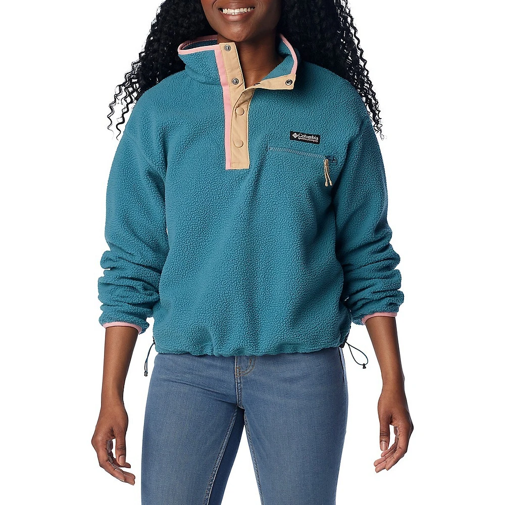 Helvetia™ Cropped Half-Snap Fleece Pullover