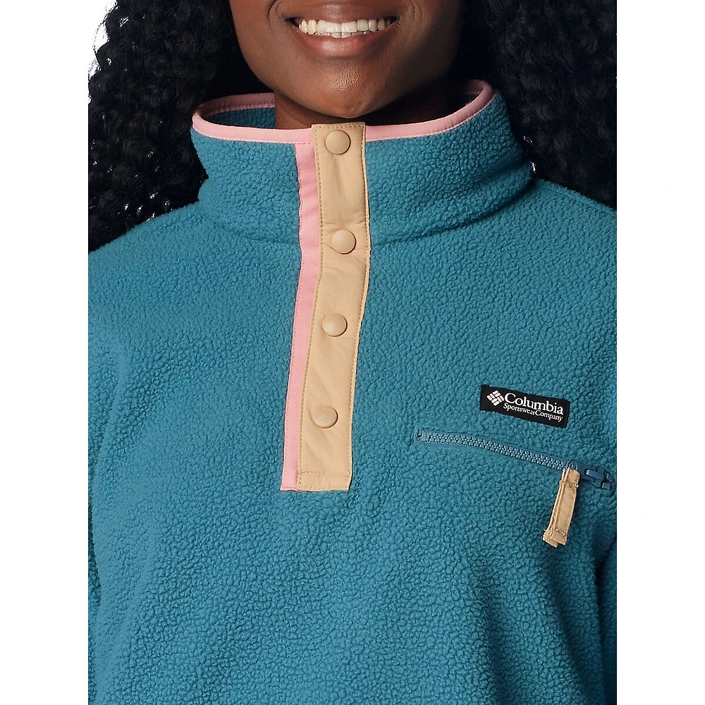 Helvetia™ Cropped Half-Snap Fleece Pullover