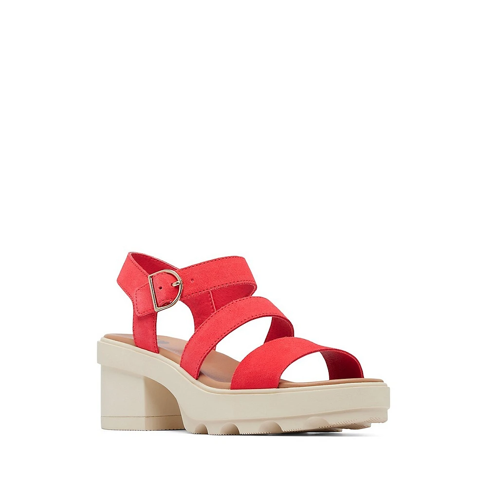 Joanie Heel Ankle-Strap Sandals