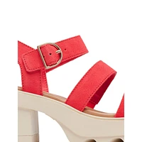 Joanie Heel Ankle-Strap Sandals