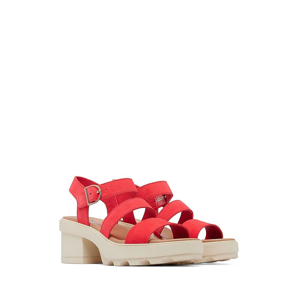 Joanie Heel Ankle-Strap Sandals