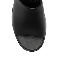 Women's Joanie IV Leather Slide Wedge Sandals